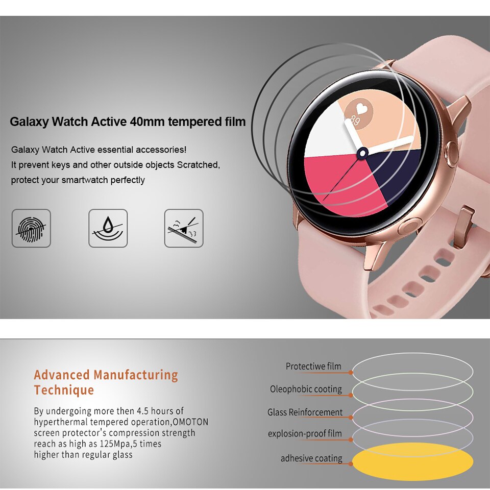 Clear Hydrogel Film for Samsung Galaxy Watch Active 2 Screen Protector 44mm 40mm Smartwatch for Samsung Smart Watch 2 1 Pelicula