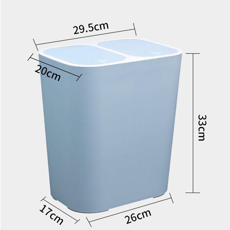 Nordic classified trash cans Plastic trash cans Household kitchen ideas with more dry and wet separation of two bins of garbage*