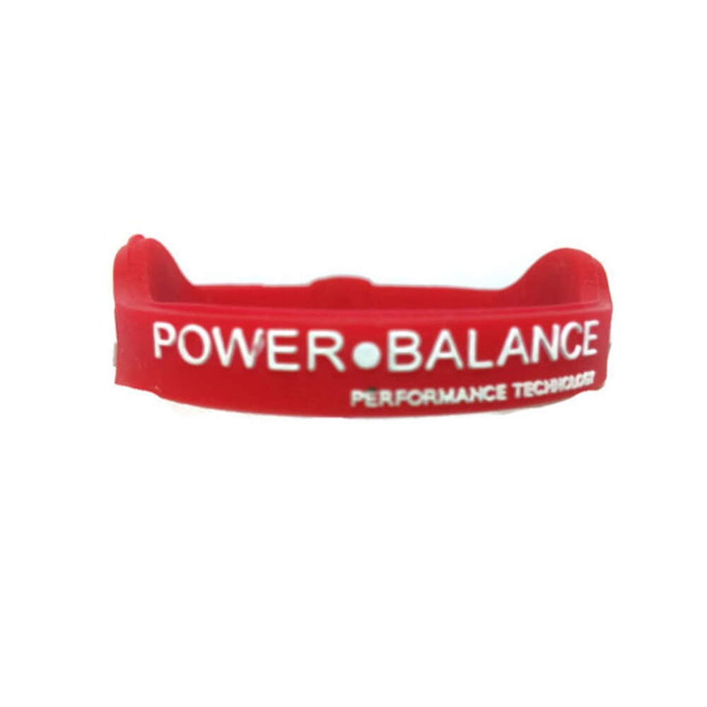 25# Power Energy Bracelet Sport Wristbands Balance Ion Magnetic Therapy Silicone Women Men Sport Wristbands Equipment: Red