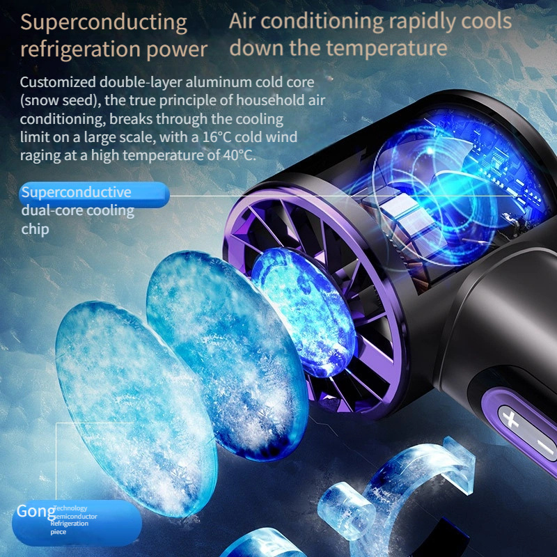 Portable Handheld Turbo Fan 100 Wind Speeds Adjustable Mini Personal Fan Battery Operated Electric Eyelash Fan