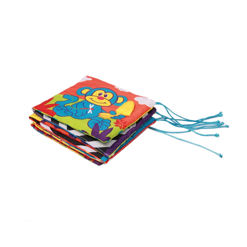 Baby Speelgoed Kinderen Doek Boek Kennis Rond Multi-touch Multifunctionele Leuke Dubbele Gekleurde Kleur Bed Bumper Cartoon Doek Boek