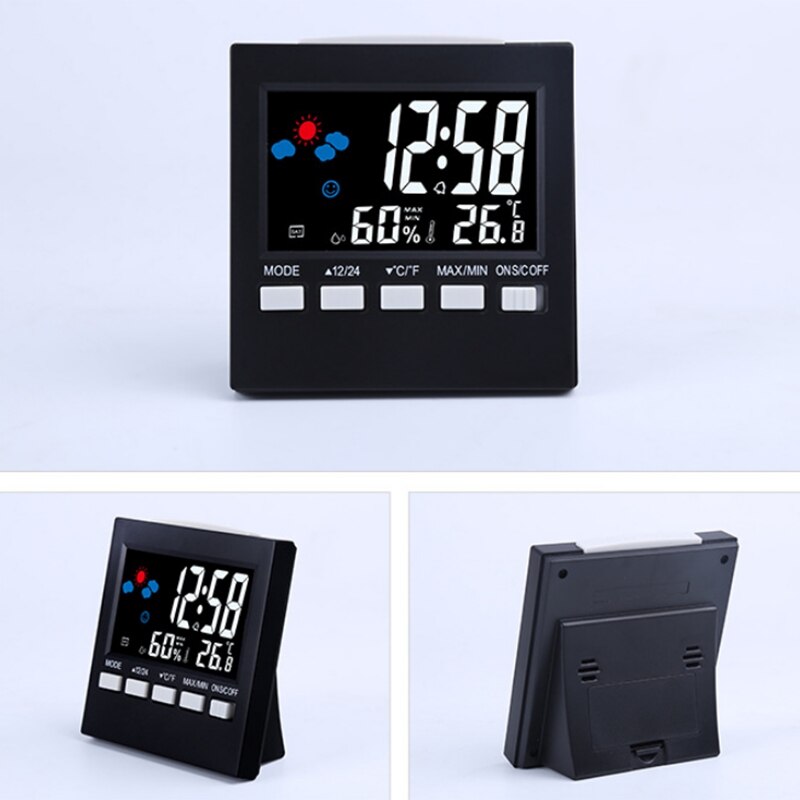 Multifunctional Perpetual Calendar Clock LED with Backlight Temperature and Humidity Display Clock