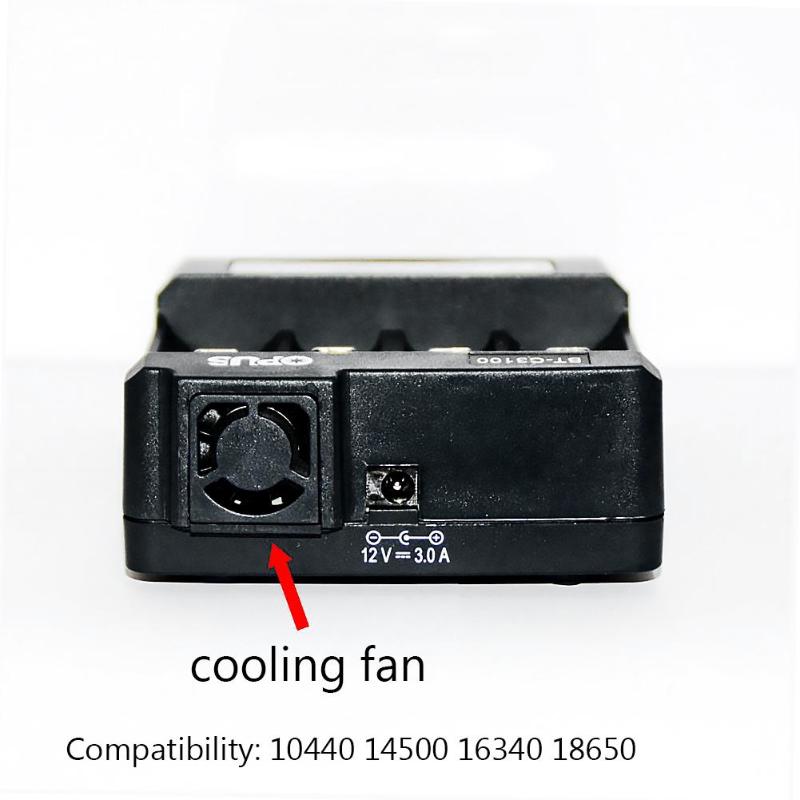 Opus BT-C3100 Li-Ion Batterij Nimh Batterijlader V2.2 Universele Vier Slots Lcd Smart Oplaadbare Batterij Oplader