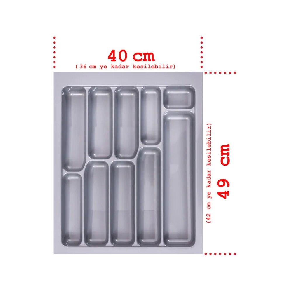 Good made in Turkey, the CE CERTEFIED 10 different sizes kitchen cutlery cutlery drawer organizer tray storage box: 40 cm *49 cm