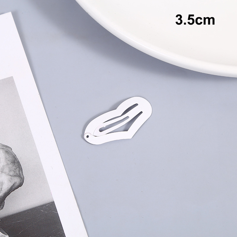 50 Stuks 2.5Cm 3Cm Mini Witte Ster Hart Haarclips Metalen Geometrische Haarspelden Voor Verpleegsters Haargrepen Zij Haar Glijbaan: Sky Blue
