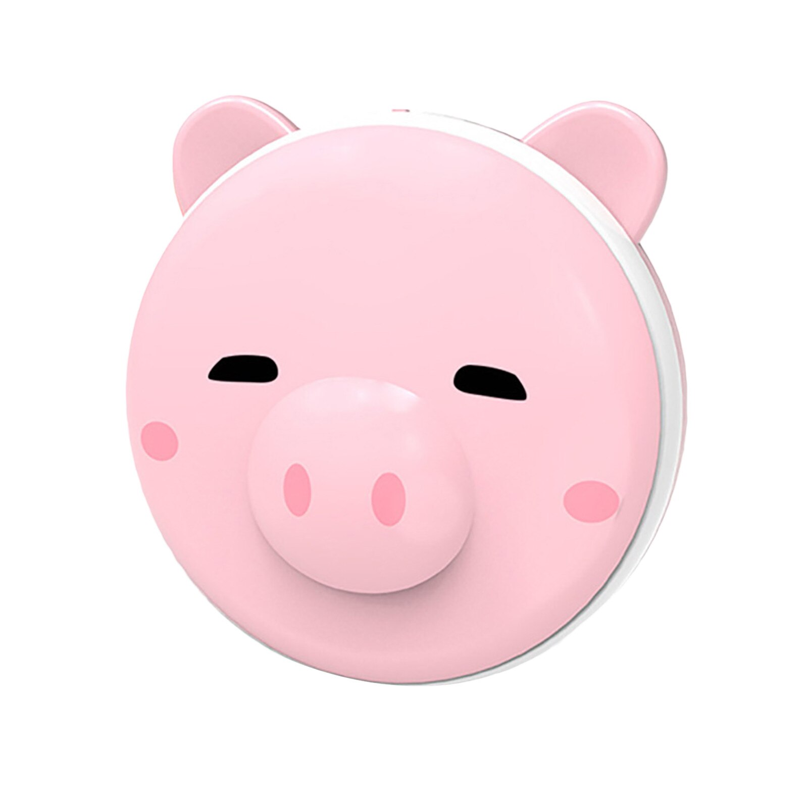 1pc 3 in 1 mini cosmetic mirror hand warmer pig-shaped hand warmer with LED light charging USB office mini hand warmer