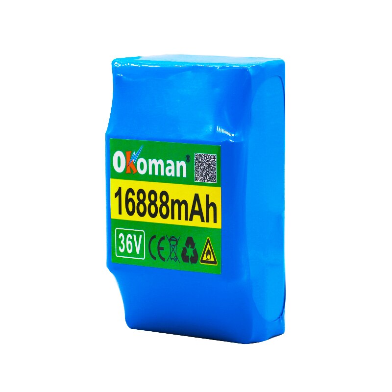 36V Superior lithium-ion rechargeable battery 16888mAh 16AH lithium-ion battery for electric self-suction hoverboard unicycle