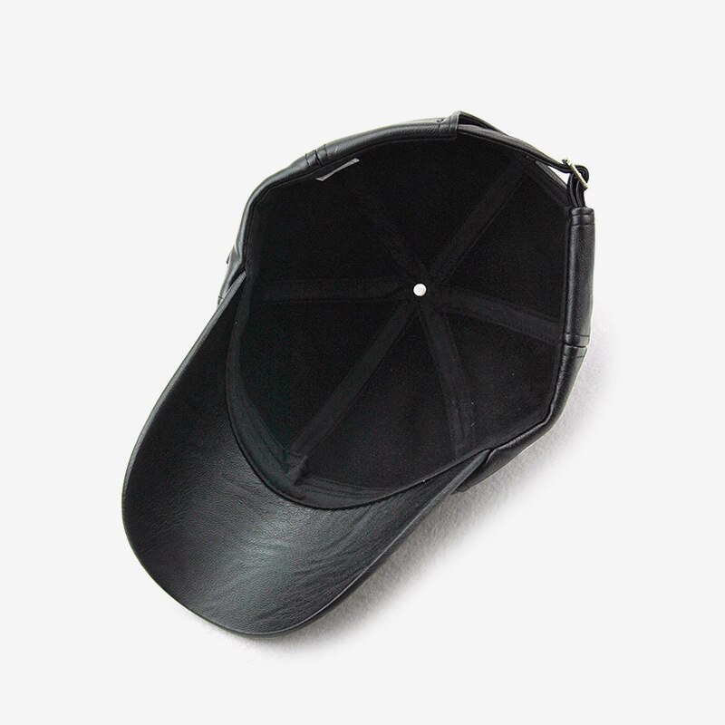 herbst Winter Dad Leder Hüte Neue Outdoor Freizeit Baseball Kappe Im Mittleren Alter und Alten männer Große Größe PU sport kappen 56-60cm