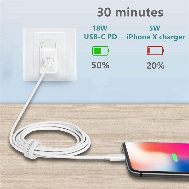 1m 2m 18w usb c para relâmpago cabo de carregamento rápido carregador para iphone 11 pro xs max xr 10 x usb tipo c vers relâmpago usbc cabos