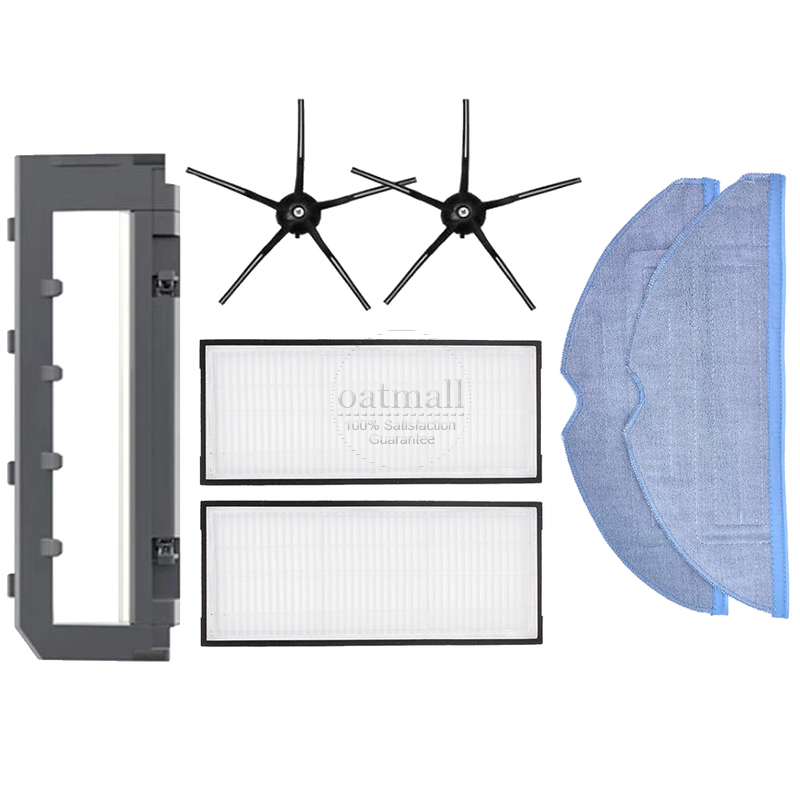 Accesorios para Xiaomi Roborock S7 / S7 Maxv Ultra Piezas de repuesto para aspiradora,Kit de recambios,Cepillo de rodillo,filtro hepa aspiradora,Paño para fregona: Borgoña