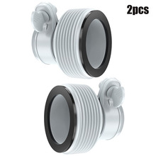 Válvula de émbolo para Cubiertas de piscinas INTEX, adaptador de conversión de manguera de abrazadera de 1,25 &quot;a 1,5&quot;, 2 piezas