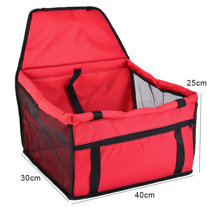 Oxford Voetafdruk Hond Carriers Achter Back Waterdichte Pet Car Seat Cover Matten Hangmat Protector Met Veiligheidsgordel: style4 Red