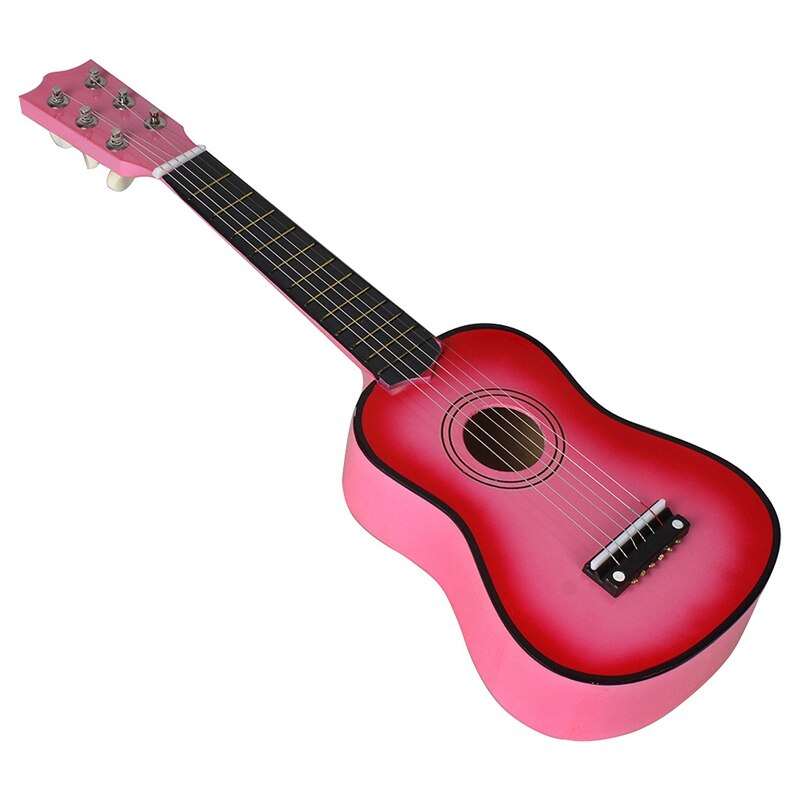 21 Inch Basswood Acoustic Guitar 6 Strings Small Mini Guitar with Guitar Pick Strings for Children Kids Beginner