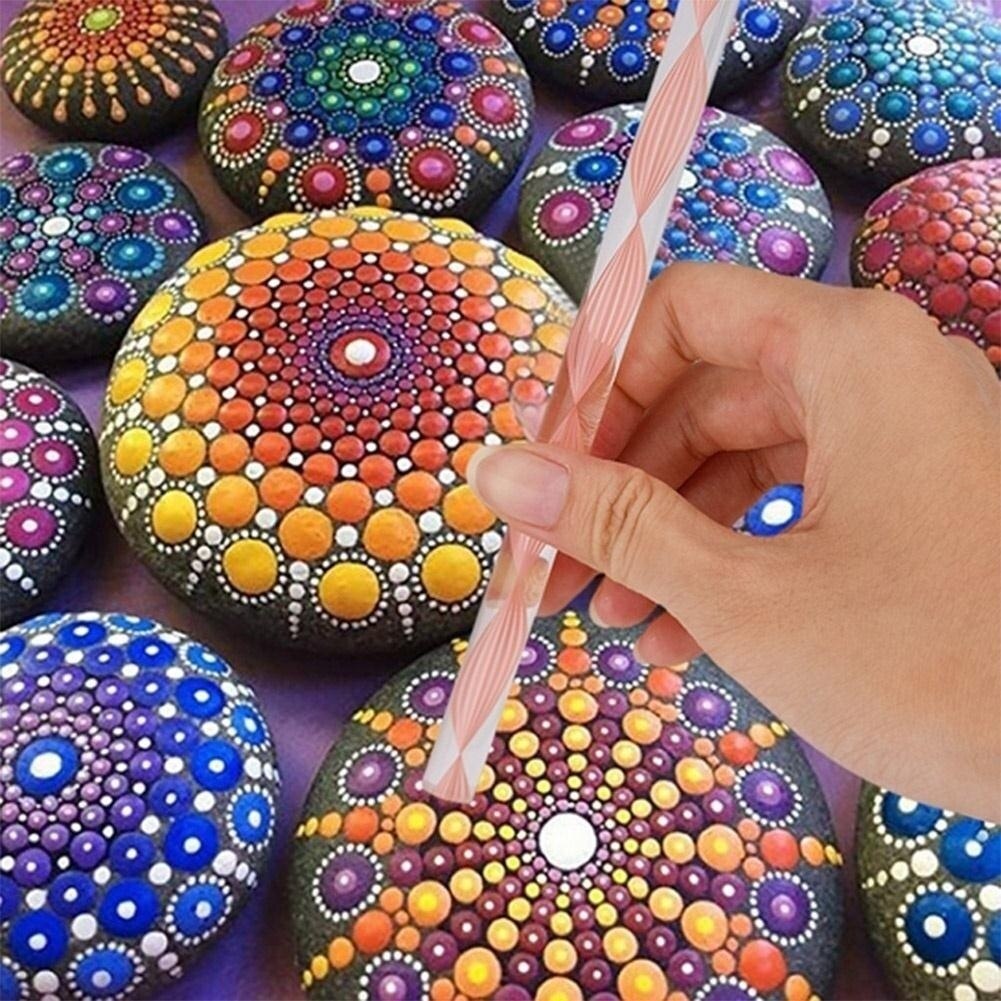 Juego de mandalas profesionales para pintar rocas, Kit de plantillas de puntos para pintura de Mandala, 36/25/20/10/6/5 unids/set