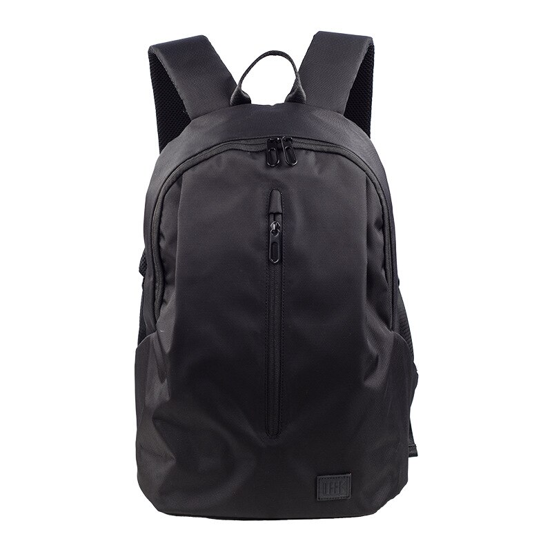 Men's Bag Business Leisure Double Backpack Solid Color Oxford Cloth Computer Bag Shoulders Crossbody Bags Anti Theft: Black