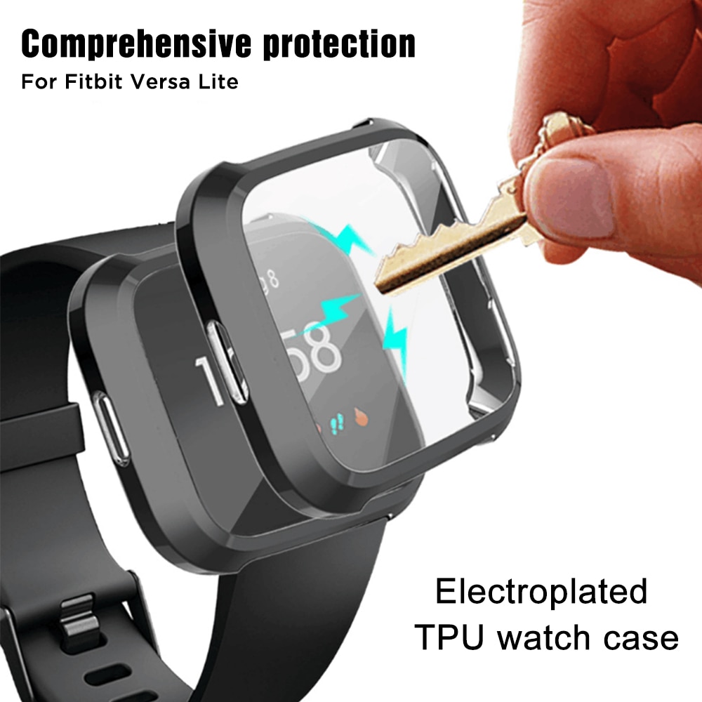 Weiche TPU Silikon Überzug fallen Abdeckung Für Fitbit Versa 2 voll Bildschirm Schutz fallen Auf passen bisschen Versa2 Smartwatch Schutzhülle coque