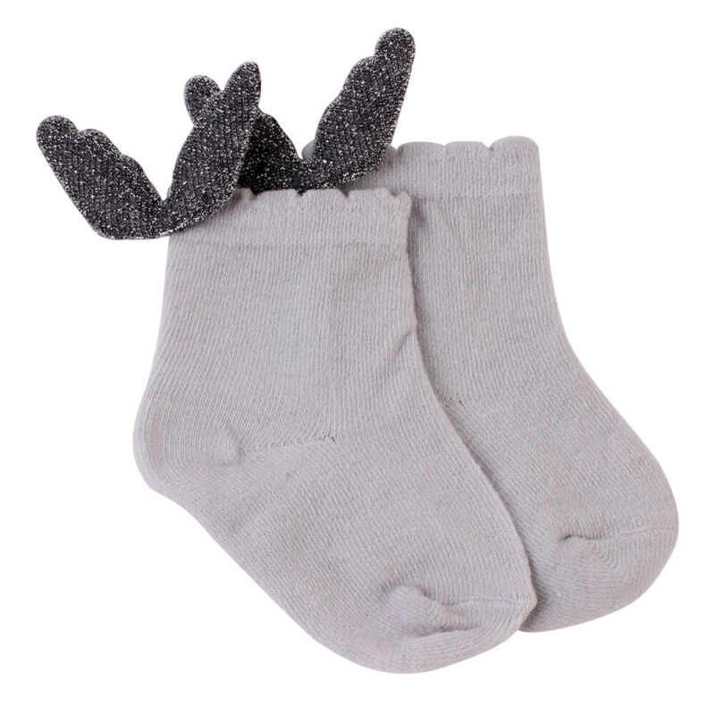 Babyjongensmeisjes engel antislip binnenpantoffels sokken gekamd katoen kind vleugels sokken maat 1-2y