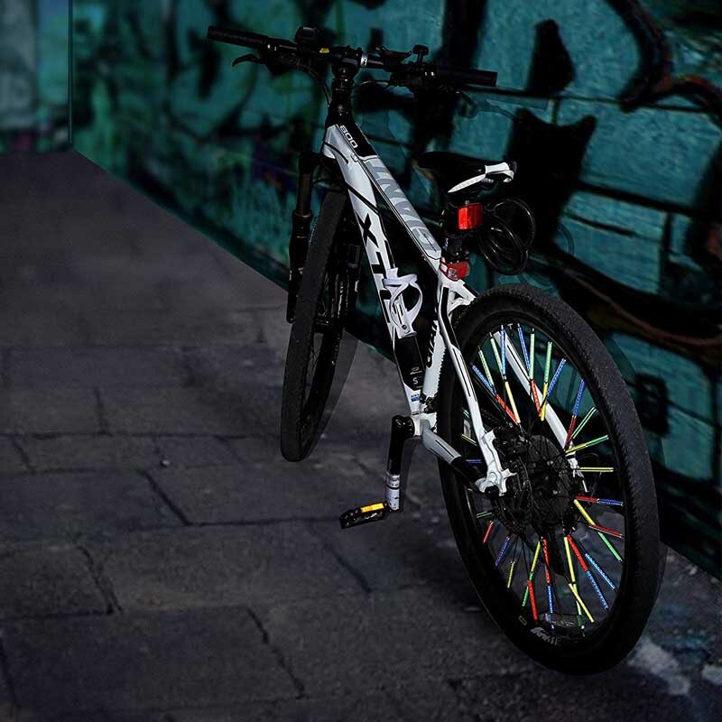 12 teile/satz Bike Speichen Reflektor Fahrrad Radfahren Reflektierende Clip Speichen Räder Rohr Warnung Licht Streifen Reflektor Reflektierende 78mm