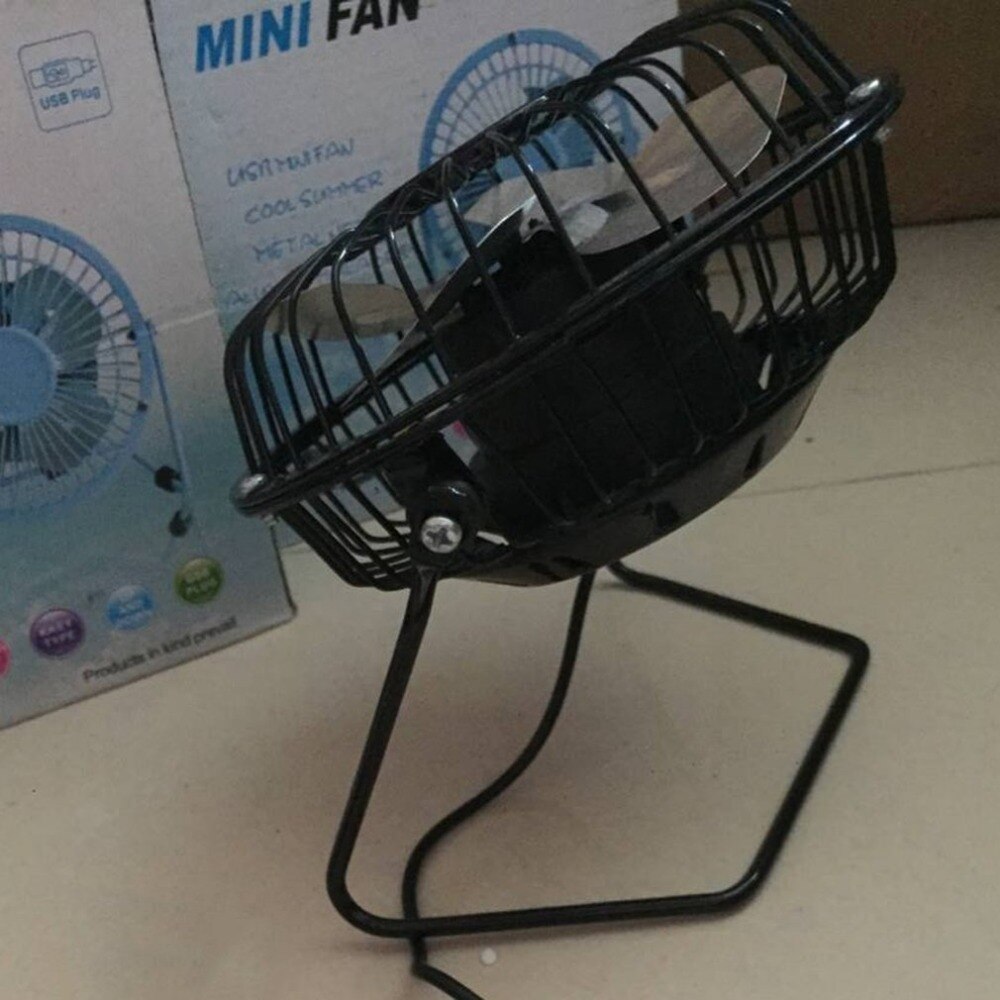 Mini Przenośny Wentylator USB - Cichy Letni Wentylator Tabletowy do Komputera Laptopa PC Plug & Play Metalowa Chłodnica