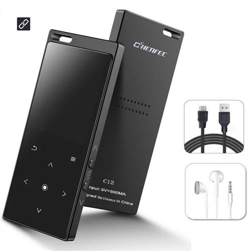 MP4 Player 16GB Built-in Speaker Touch Button HIFI Lossless Music Player with FM Radio, Recorder, Support SD Card up to 128GB: standard