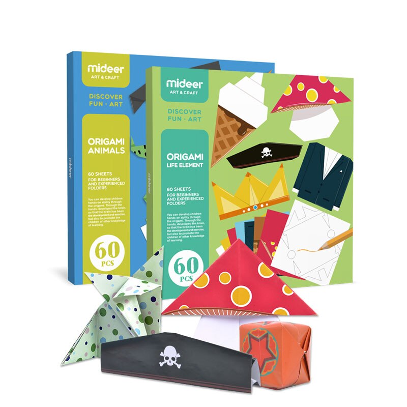 MiDeer Speelgoed voor Kinderen Kinderen Creatieve Handgemaakte Origami Hand-made DIY Set Kleuterschool Handgemaakte Origami Speelgoed voor Kinderen> 3Y