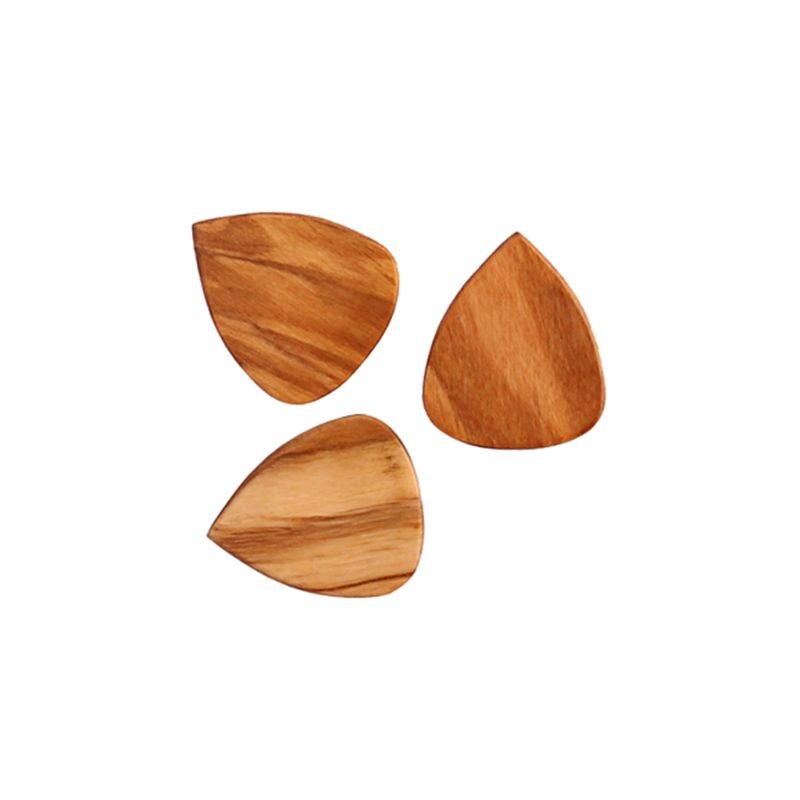 3 st trä akustisk gitarr pick plektrum hearted form picks för ukulele delar