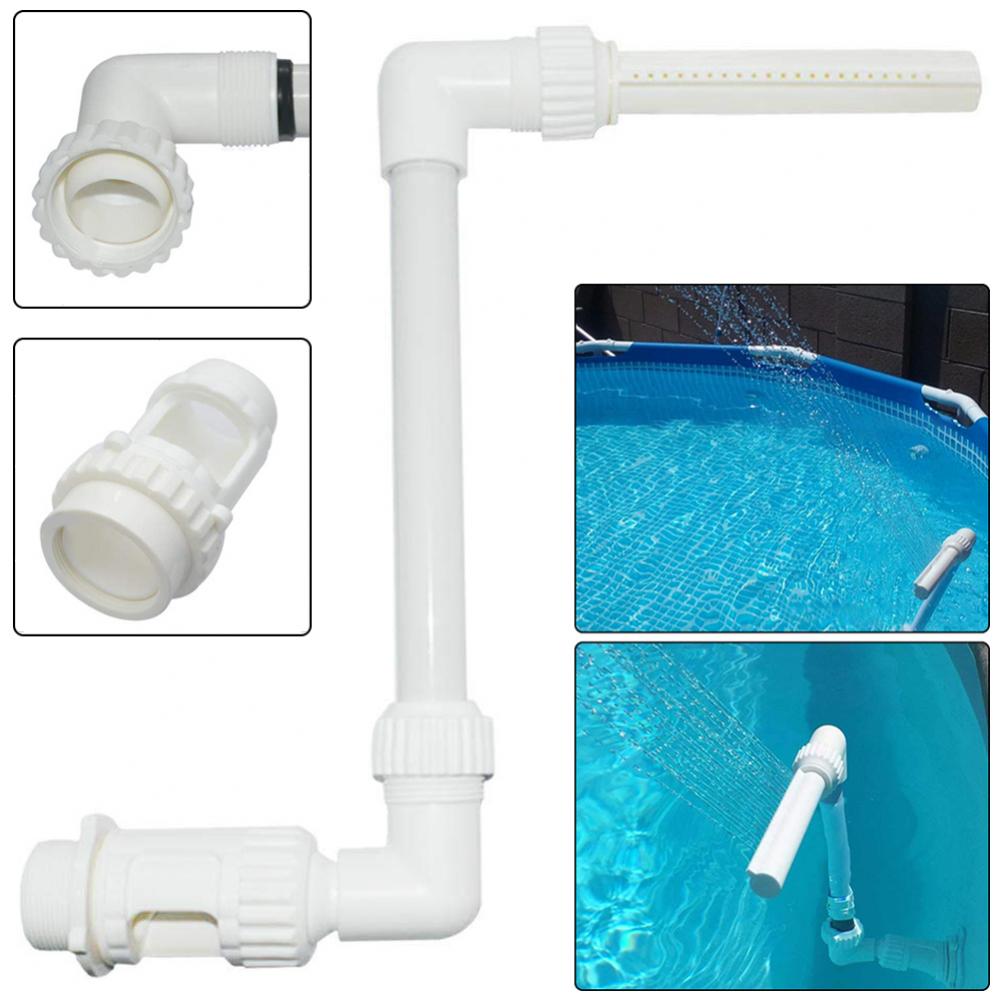 Garden Swimming Pool Waterfall Fountain Water Pool Hose Pipe Nontoxic Durable Sturdy Waterfall Fountain Tube Adjustable