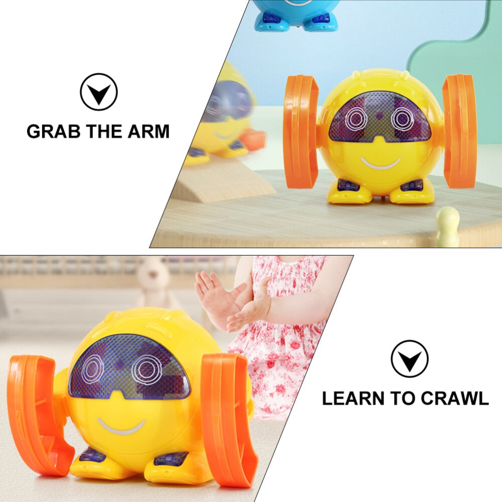 1 PC Tumbling Robot Electric LED Light Adorable Tumbling Robot for Kids