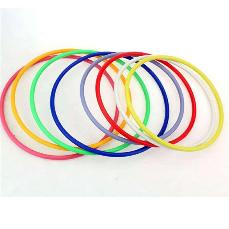 12 Pcs Toss Ringen Plastic Kleurrijke Agility Praktijk Kids Ring Toss Voor School Indoor Carnaval Tuin Backyard Outdoor 15 Cm