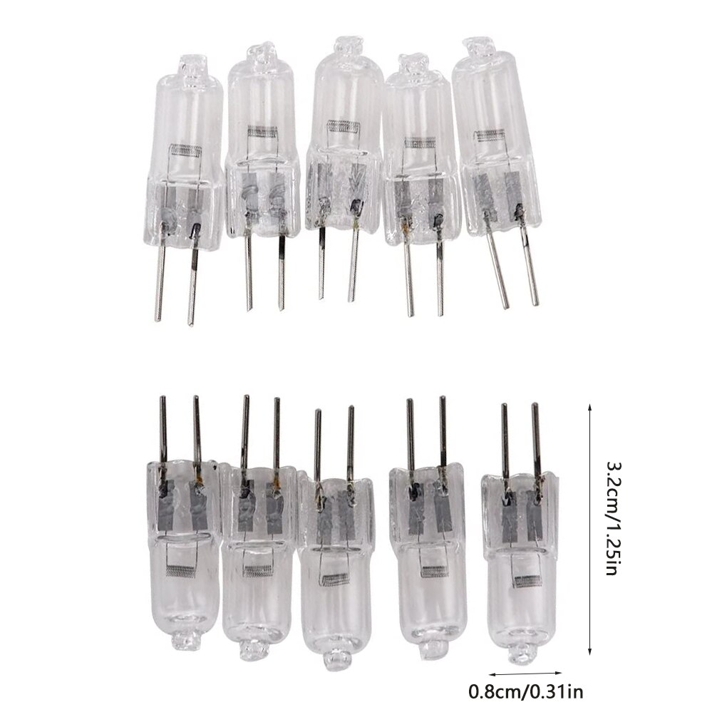10 stücke 12V 35W G4 glühbirnen eingesetzt perlen kristall lampe Halogen Lampen innen beleuchtung lampen Globus viel JC LED