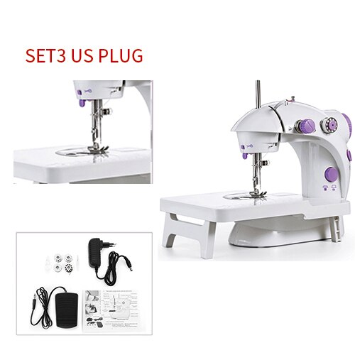 mini Macchina Da Cucire 12 Punti di Sutura per Cucire Uso Domestico EU/Spina DEGLI STATI UNITI Multifunzione Doppia Velocità di Doppio Filo Macchina da Cucire: CFGJ425
