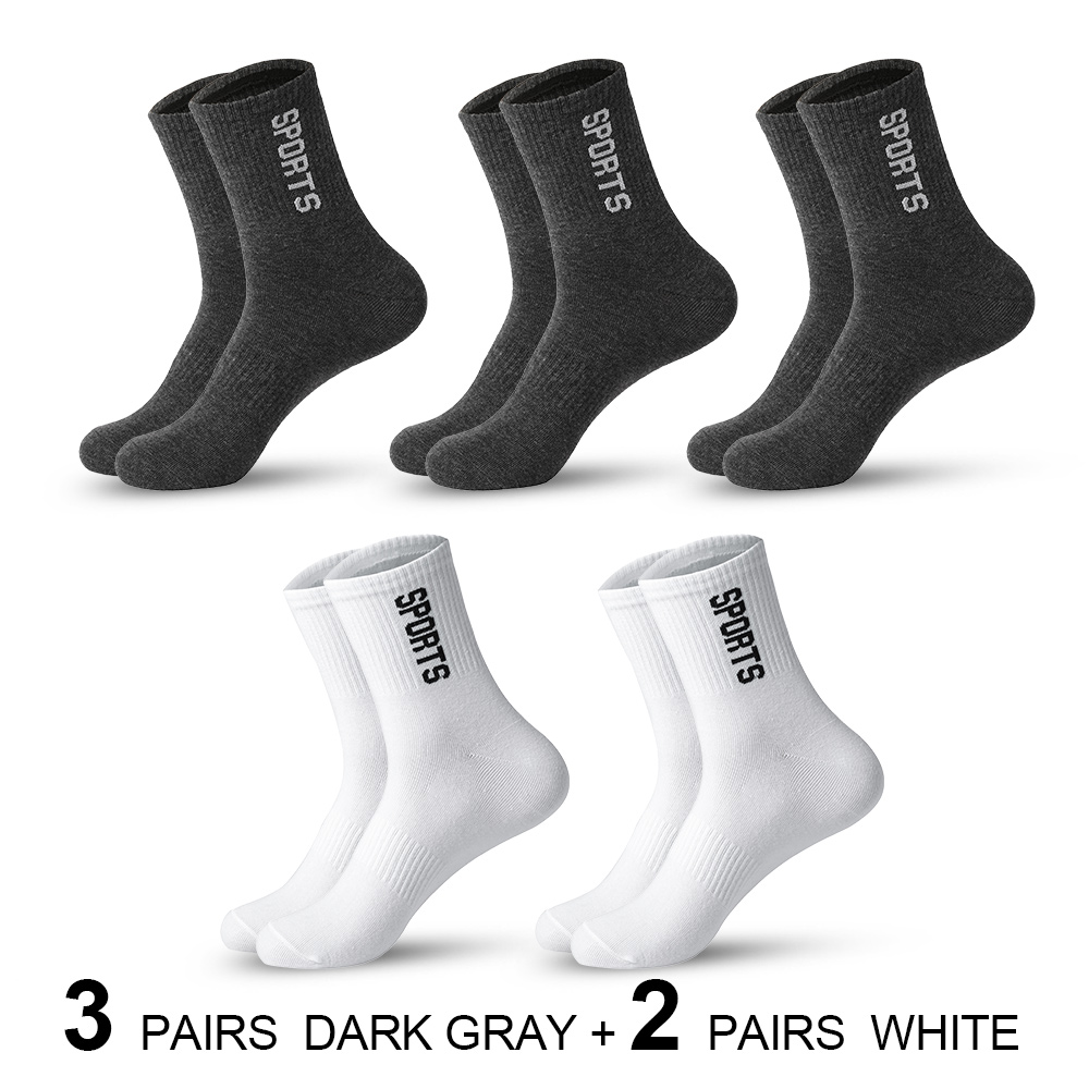 5 paar lente zomer winter heren sportsokken vrije tijd zweetabsorberend comfortabele dunne ademende sokken heren basketbal meias: Golden