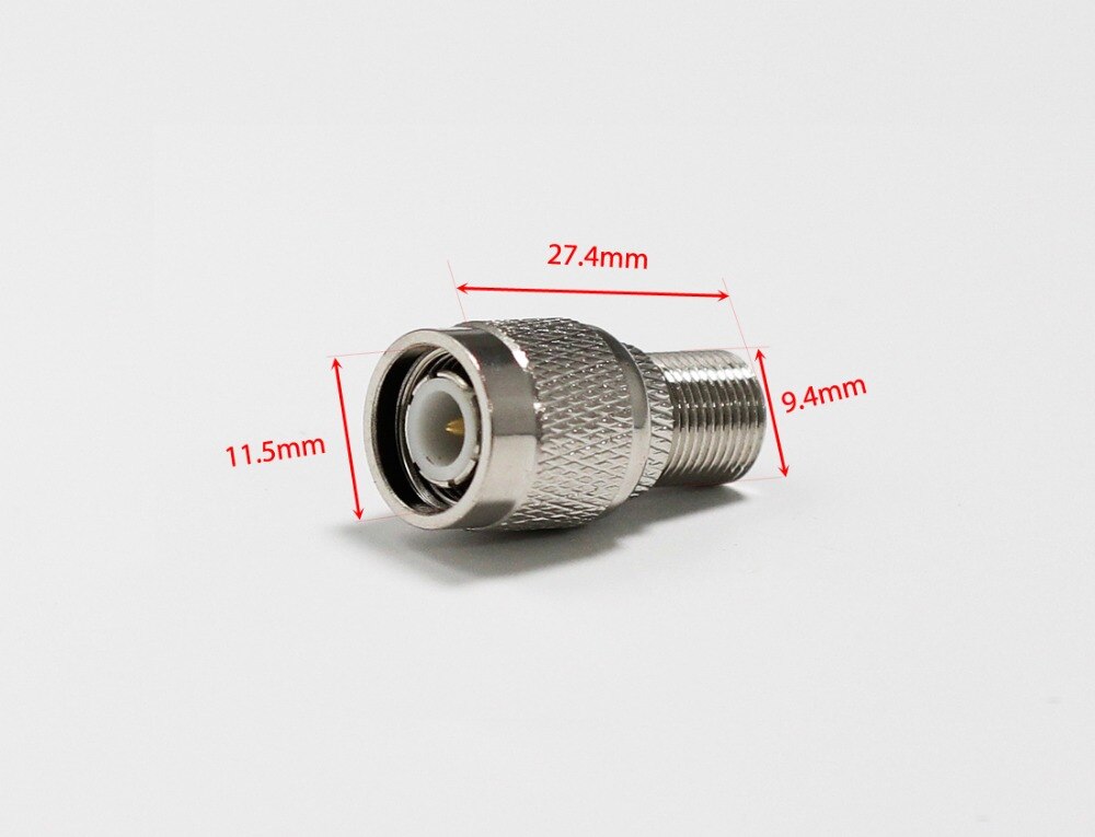 1 stück TNC Stecker auf F-kupplung RF koax Adapter-konverter Gerade Nickelplated