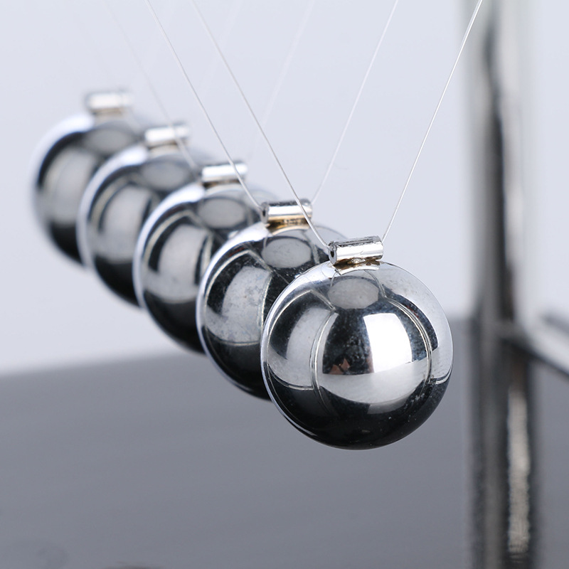 Square stainless steel Newton pendulum ball, billiard ball, bump ball, small medium and large plastic base metal permanent ball