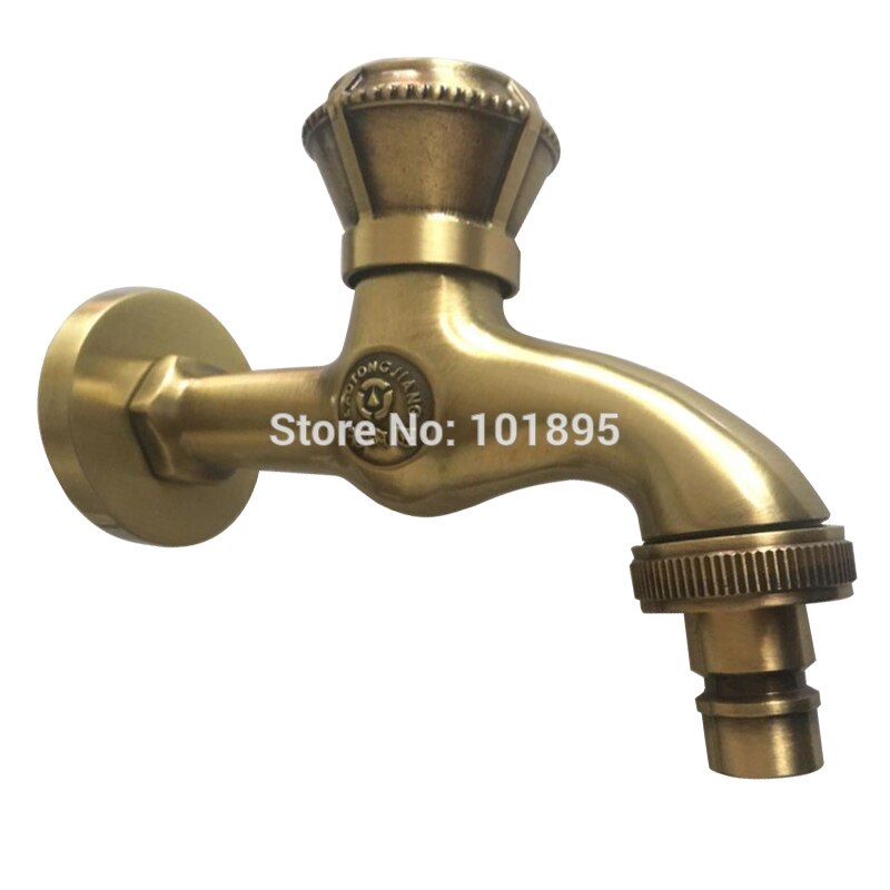Wall Mounted Half Inch Thread Chrome and Bronze Colors Water Tap for Washing Machine L17082