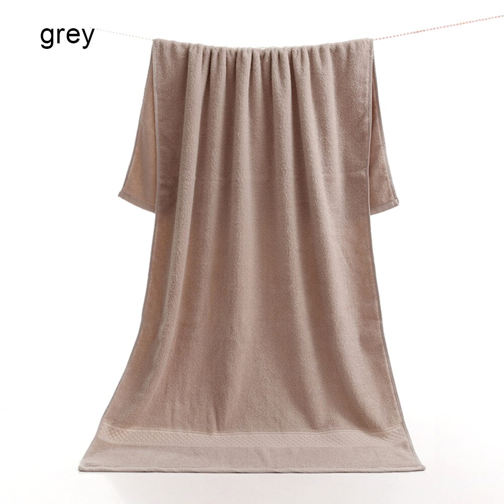 Plain Kleur Katoen Effen Badhanddoek Strandlaken Voor Volwassenen Sneldrogende Zachte Dikke Hoge Absorberende Spa Badkamer Bad Handdoeken: grey