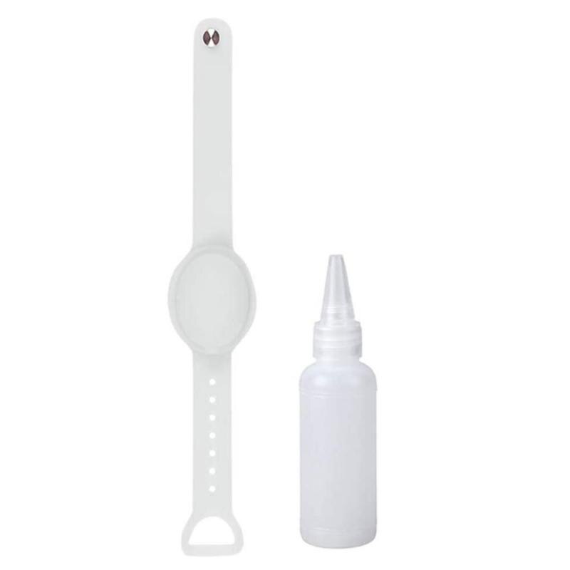 1 Pc Hand Sanitizer Disinfectant Dispenser Silicone Bracelet Wristband Hand Dispenser Wearable Wash Hand Sanitizer Pumps Squeeze: Plum
