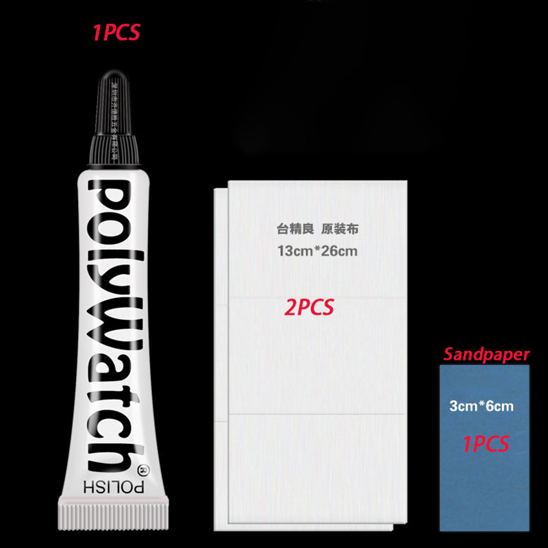 Polyklocka repborttagare klocka polering kit reparationsverktyg akryl klocka kristaller glas 5g polering pasta urmakare gör det själv-verktyg: Default Title