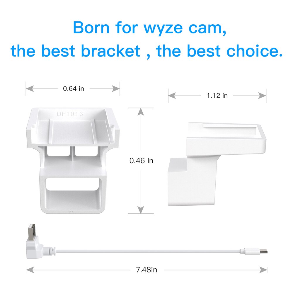 1 PCS Socket Holder Bracket AC Outlet Mount Wall Mounting Smart Cable Arrangement Compatible with Wyze Cam V1/V2