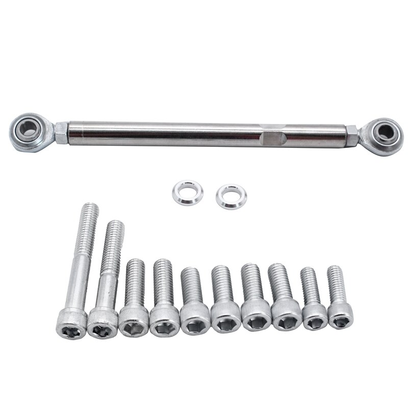 För chevy sbc 350 kort vattenpump lwp aluminium generatorfäste kit polerade biltillbehör