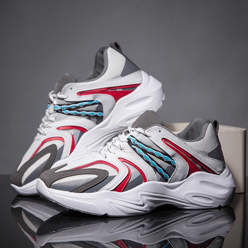 Vintage håndlavede sko sneakers til mænd fritidssko åndbare letvægts mænd sko forår efterår skridsikker populær