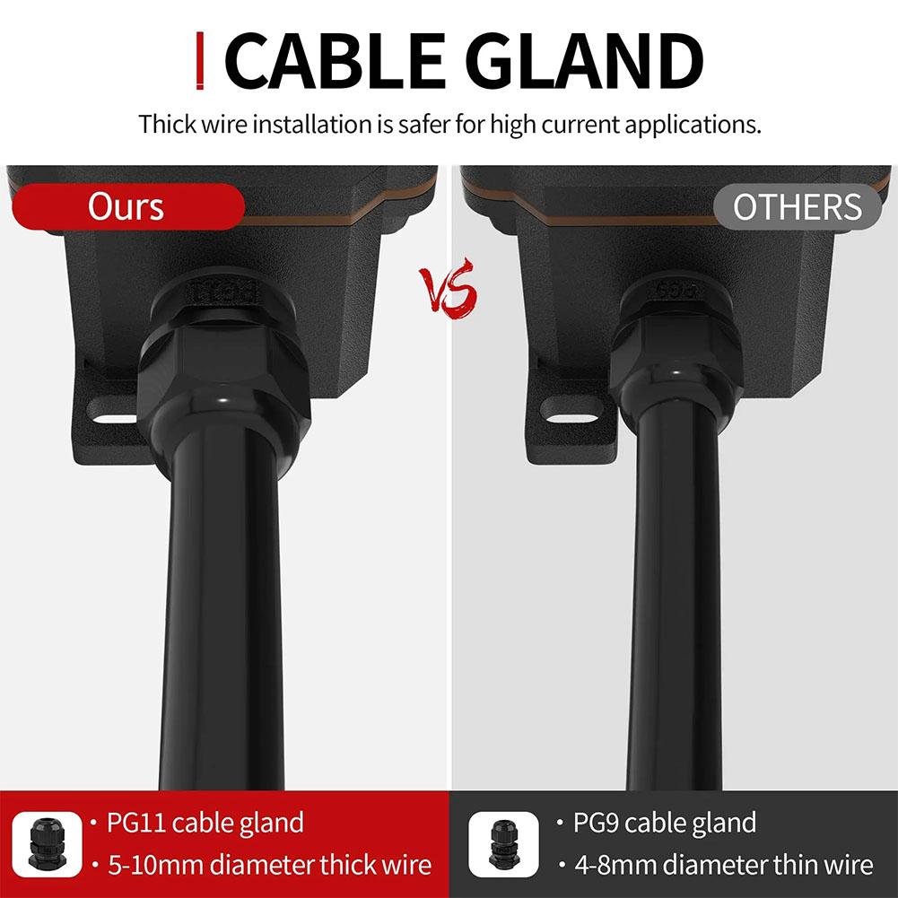 1pcs Waterproof switch ship type switch 220V/24V/16A/30ARain proof outside the electrical roomAmpere box Second gear IP65