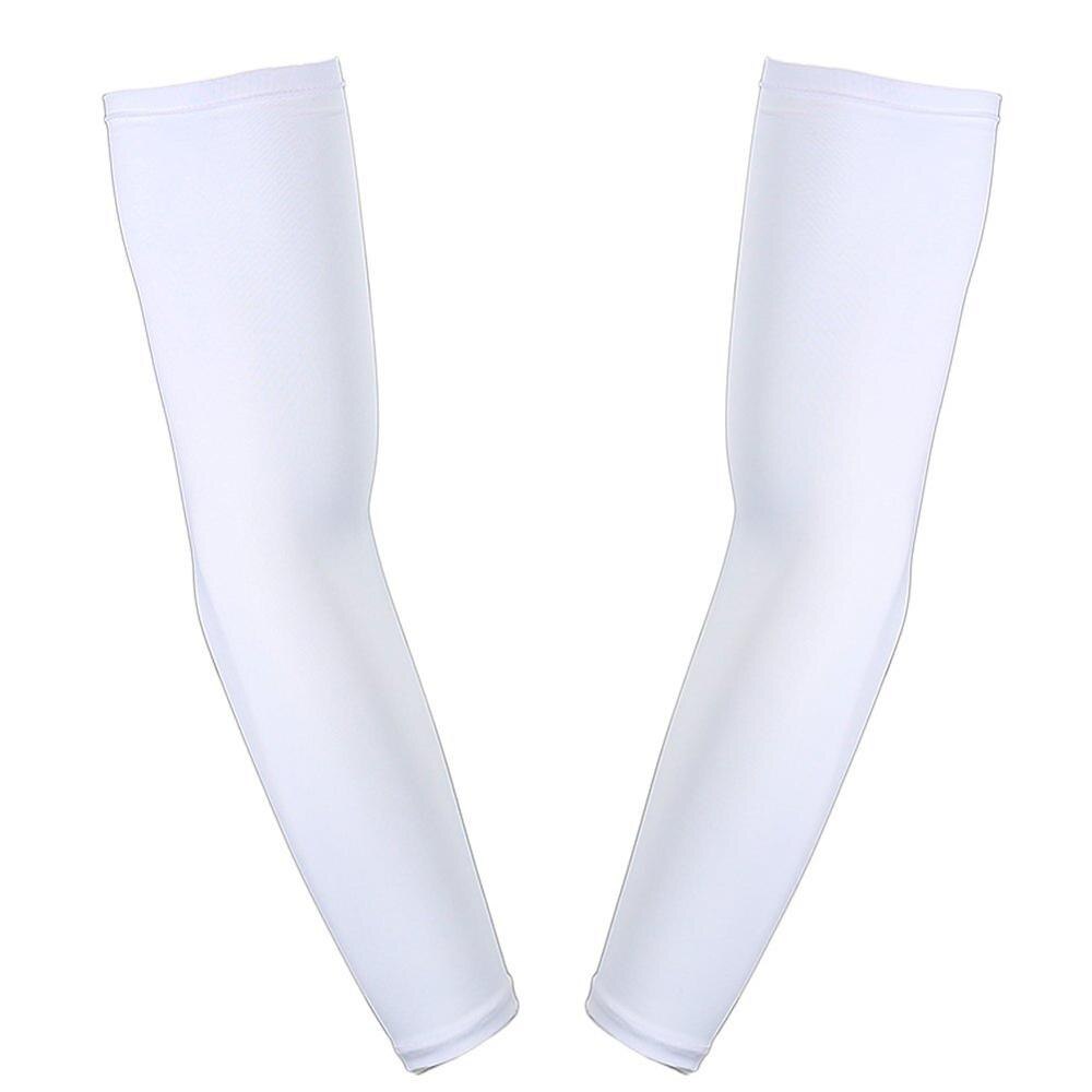 1 Pair-COMPRESSION ARM SLEEVE-Arm Support Sleeves For Men Women and Youth-Boosts Circulation Aids Faster Recovery: white / XL