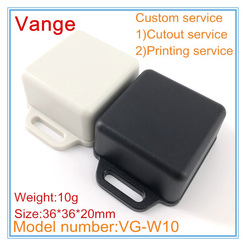 2pcs/lot mold made small plastic boxes IP54 ABS wall mounted plastic enclosures case for electronics project 36*36*20mm