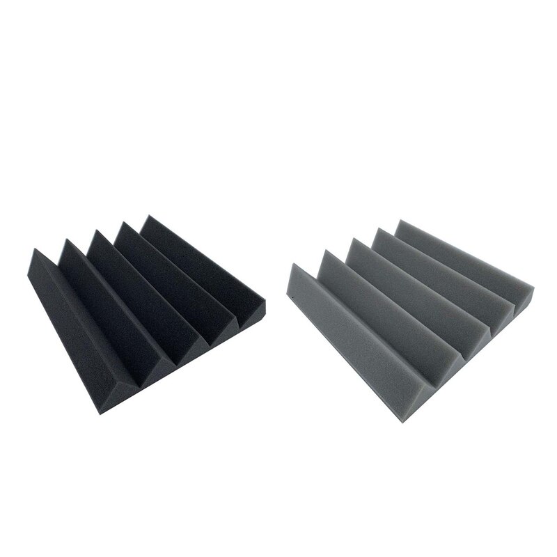 2Pcs 3D Soundproof Sponge Sticker,Five Slots Acoustic Foam Panel Stop Absorption Studio Ktv Sound for Home Decor Art Bedroom Bat