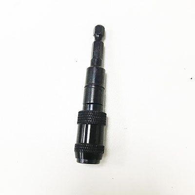 Electromagnetic Screw Bit Tip Quick Change Lockin Bit Holder With Spring Release Collar Flexible Durable Magnetic Shaft Drill: black
