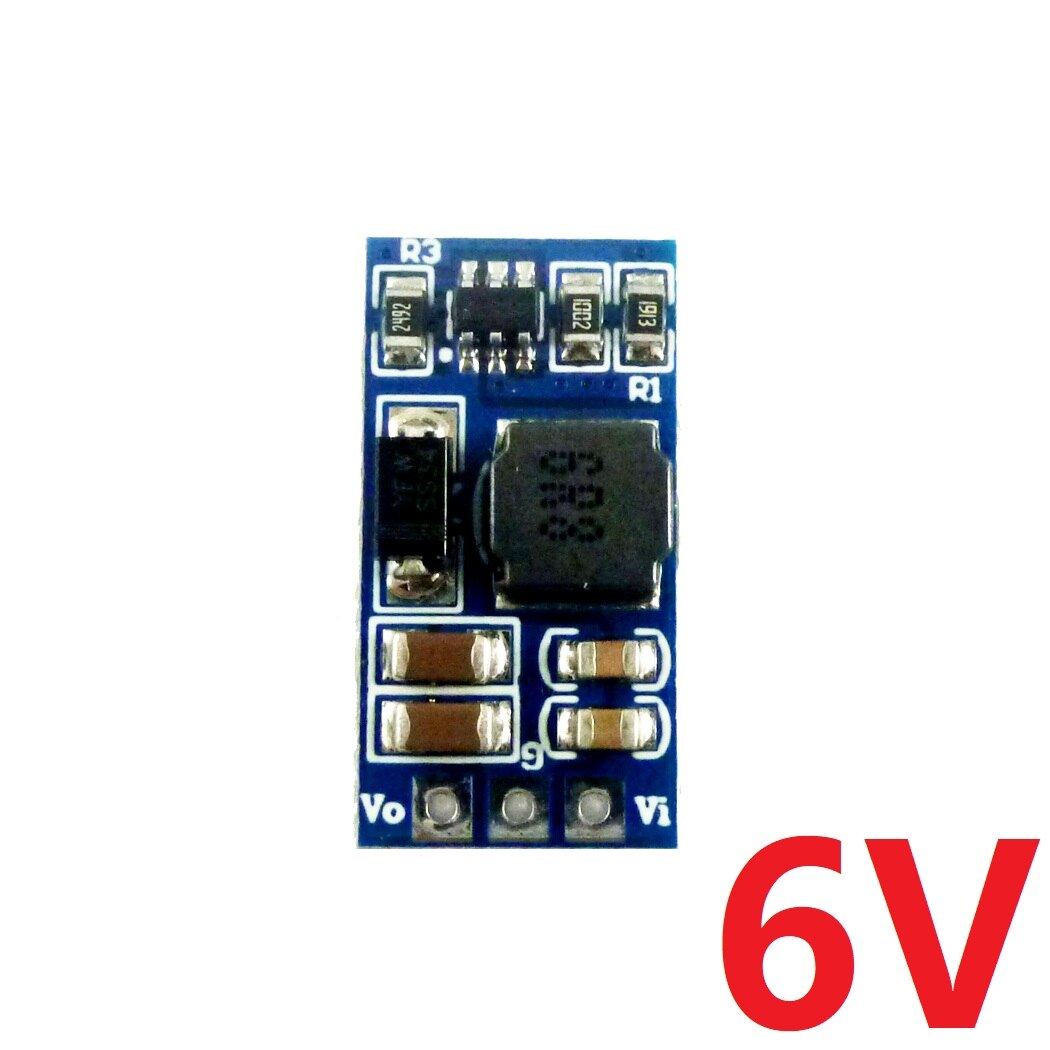 7W Mini Dc Dc Boost Converter 2.6-5.5V 5V 6V 9V 12V led Motor Regulator Module: 6V no Pin