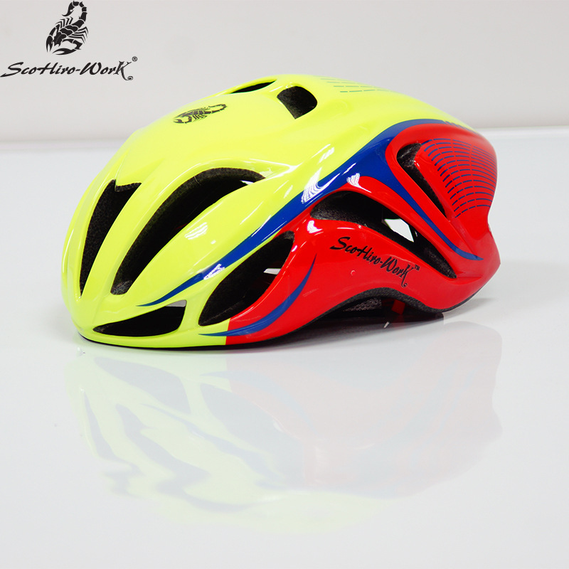 SCOHIRO WORK tt Triathlon caschi da ciclismo ultraleggero road racing bike protezione per adulti aero casco da bicicletta attrezzature donna uomo