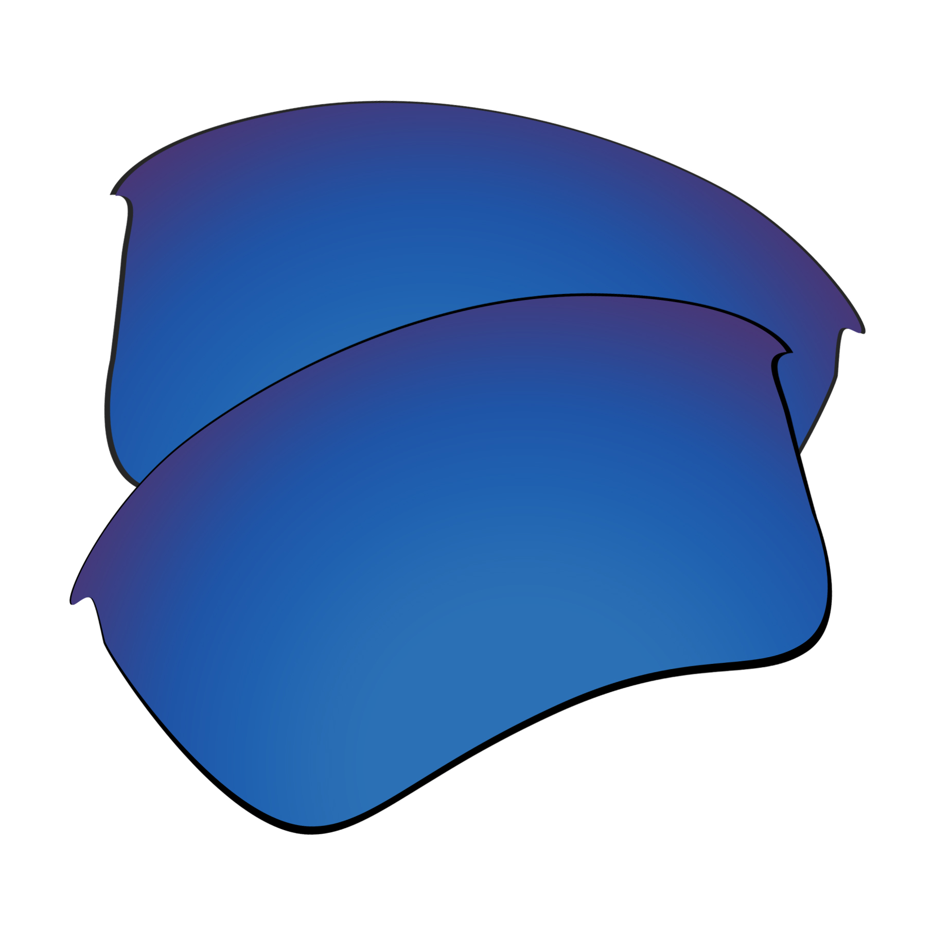 Lentes de substituição polarizadas snark para óculos de sol oakley half jacket 2.0 xl (apenas lentes)-várias escolhas: Prateado