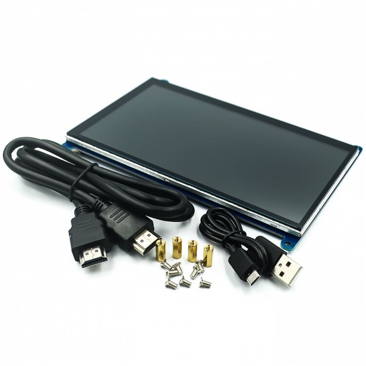 7 inch Raspberry pi touch screen 1024*600 7 inch Capacitive Touch Screen LCD, HDMI interface, supports various systems